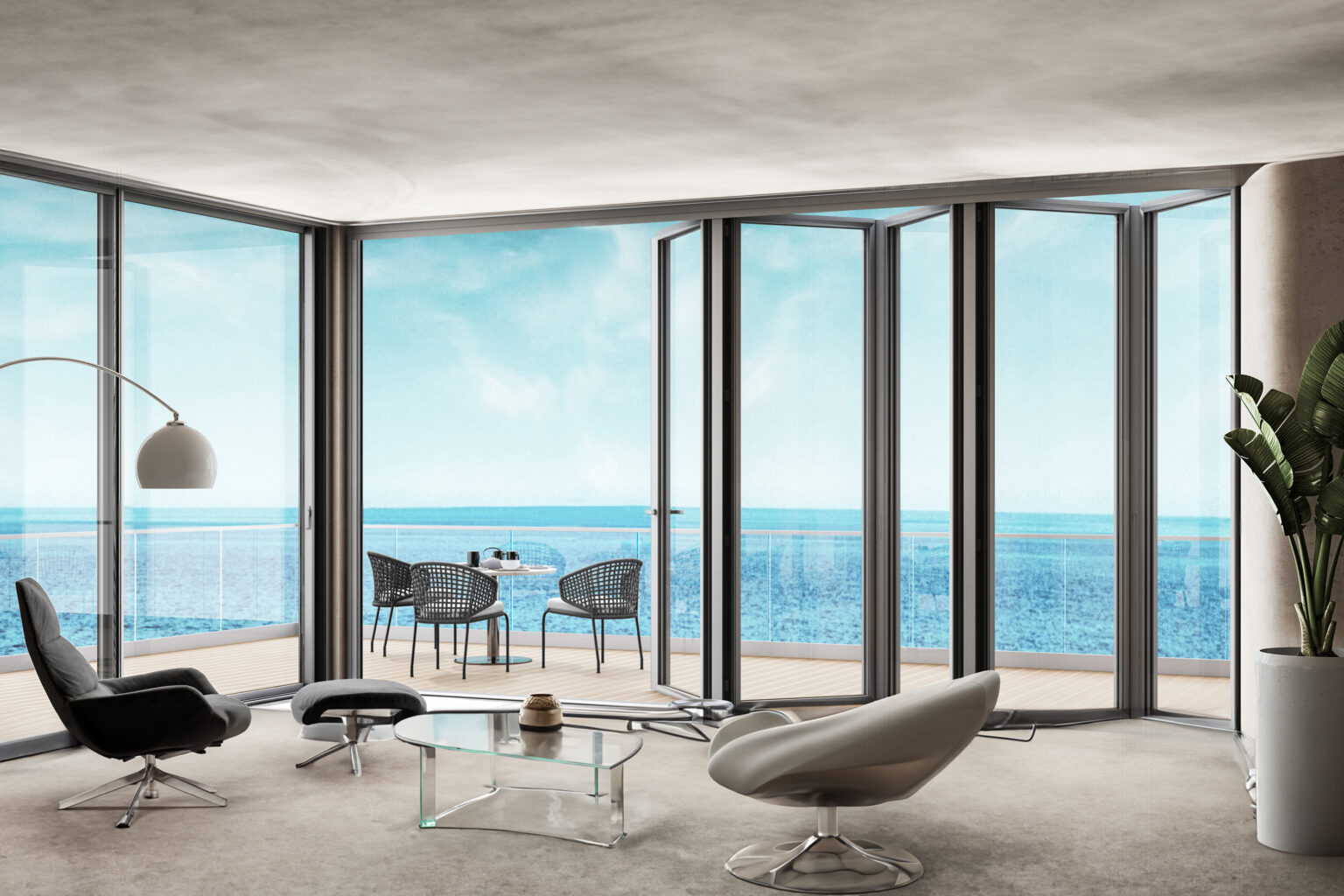 Bi Folding Door - Palisades-S90-Header - B